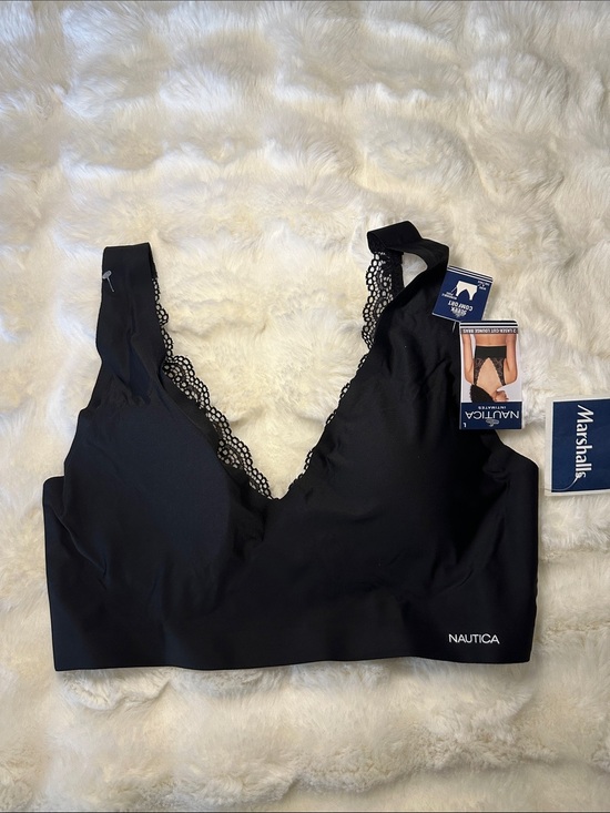 Nautica Other - Nautica Black Lace-Trim Wireless Bralette